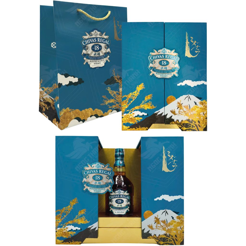 Rượu Chivas 18 Mizunara Hương Vị Đỉnh Cao Từ Thùng Gỗ Sồi Nhật Bản