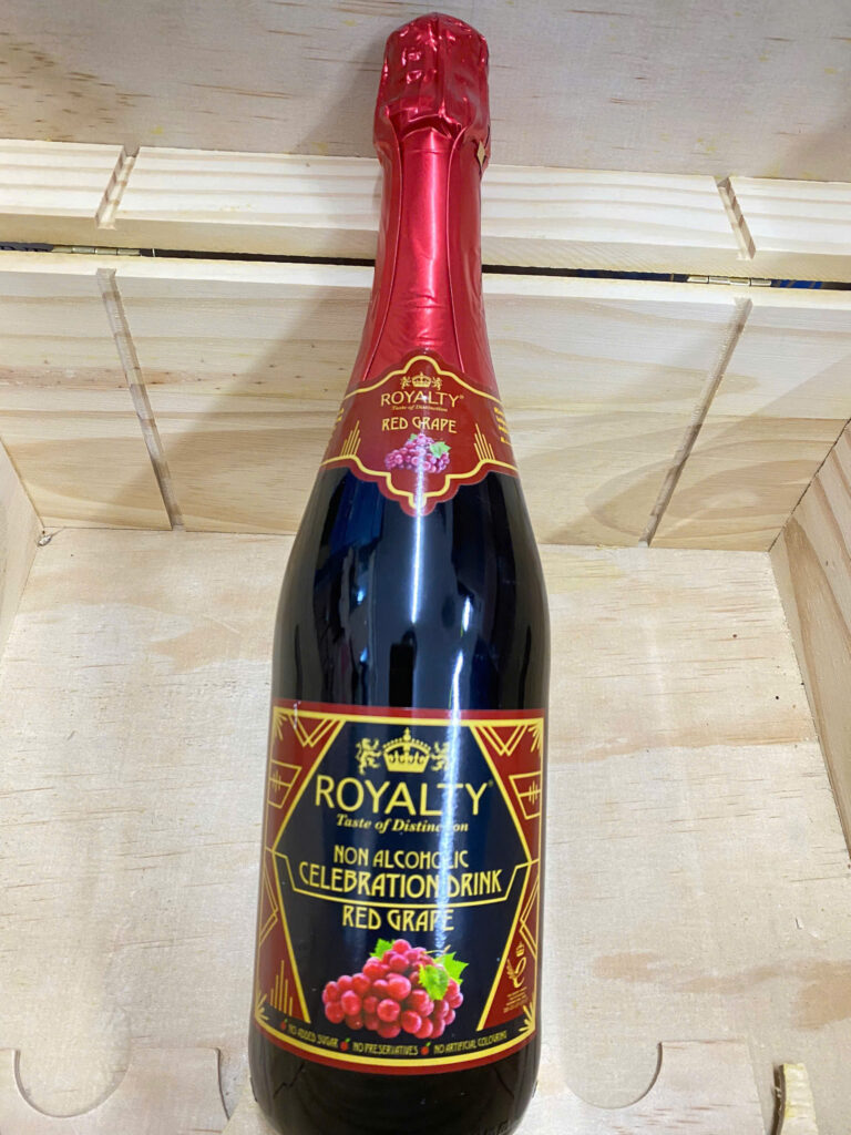 Vang Nổ 0 Độ Royalty Red Grape – Hương Vị Nho Đỏ Không Cồn 750ml
